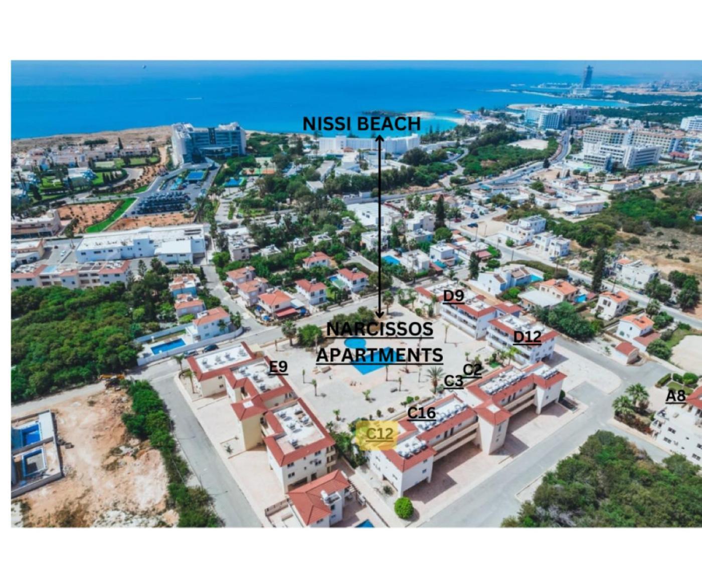Narcissos 'Nissi Beach' Apartment C12 Aya Napa Dış mekan fotoğraf